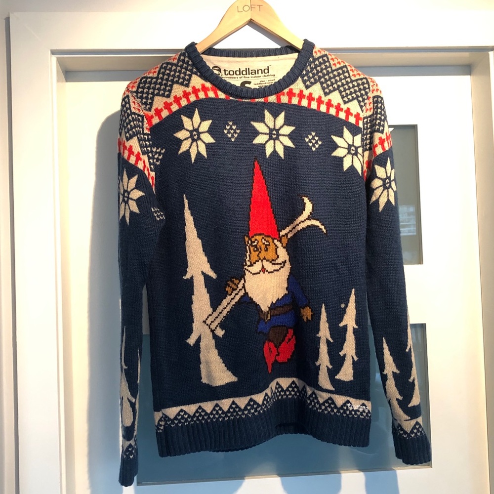 TODDLAND GNOME CHOMSKI CREWNECK SWEATER (SMALL)